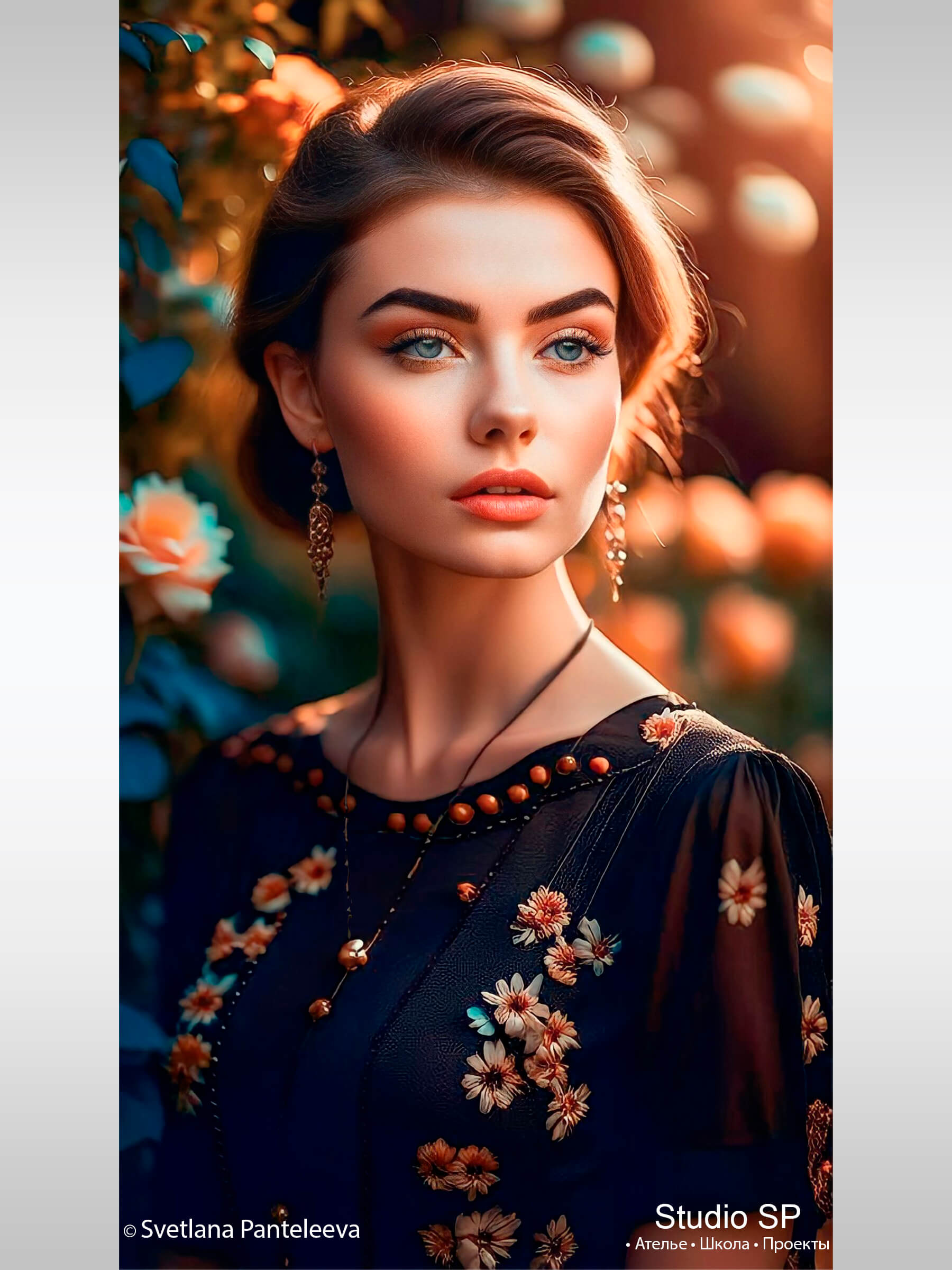 Цветочные мотивы - вышивка / Серия фото