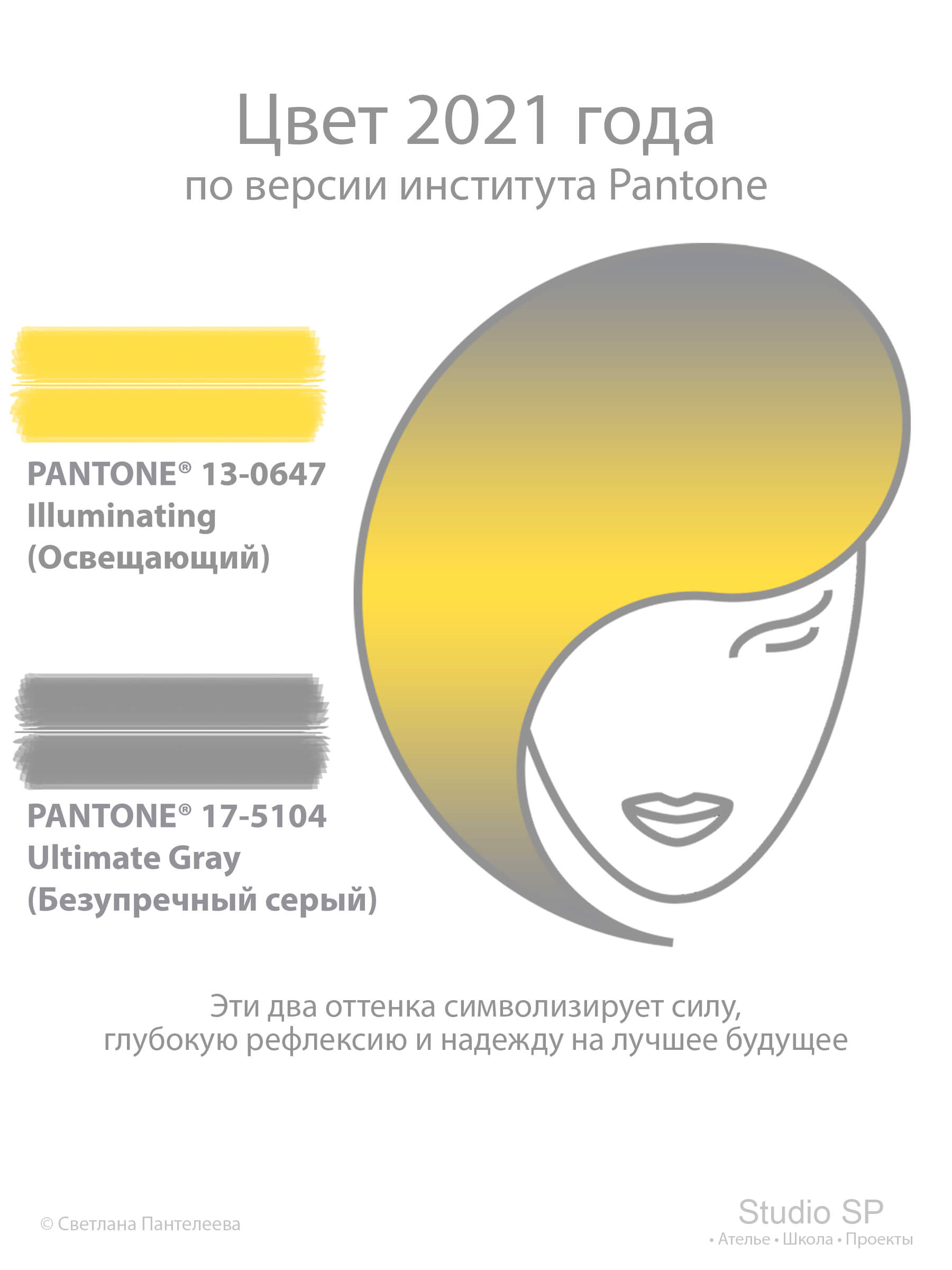 Цвет 2021 года по версии института Pantone / Проект "Поиграем с цветом"