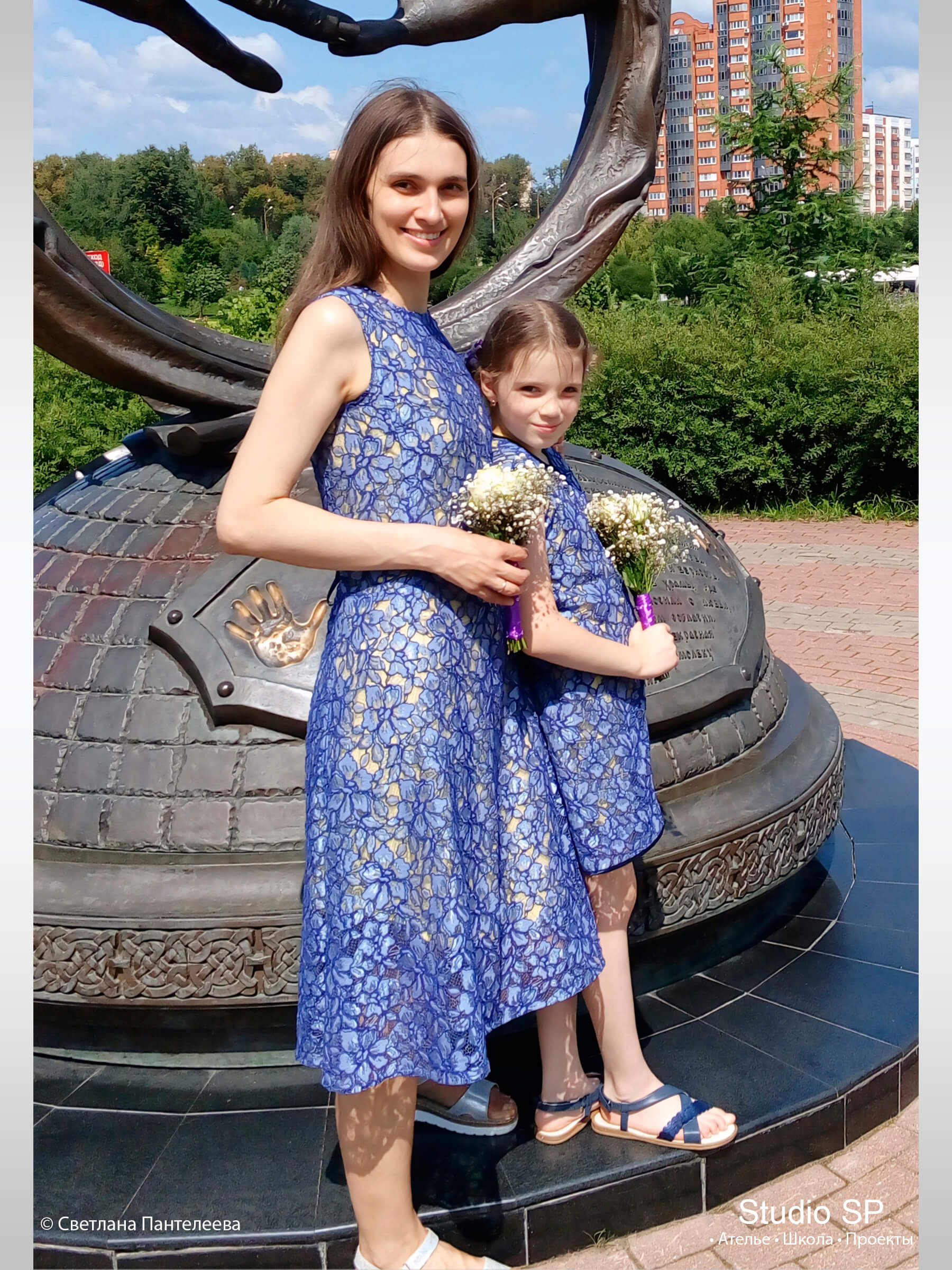 Платья из кружева в стиле Family look