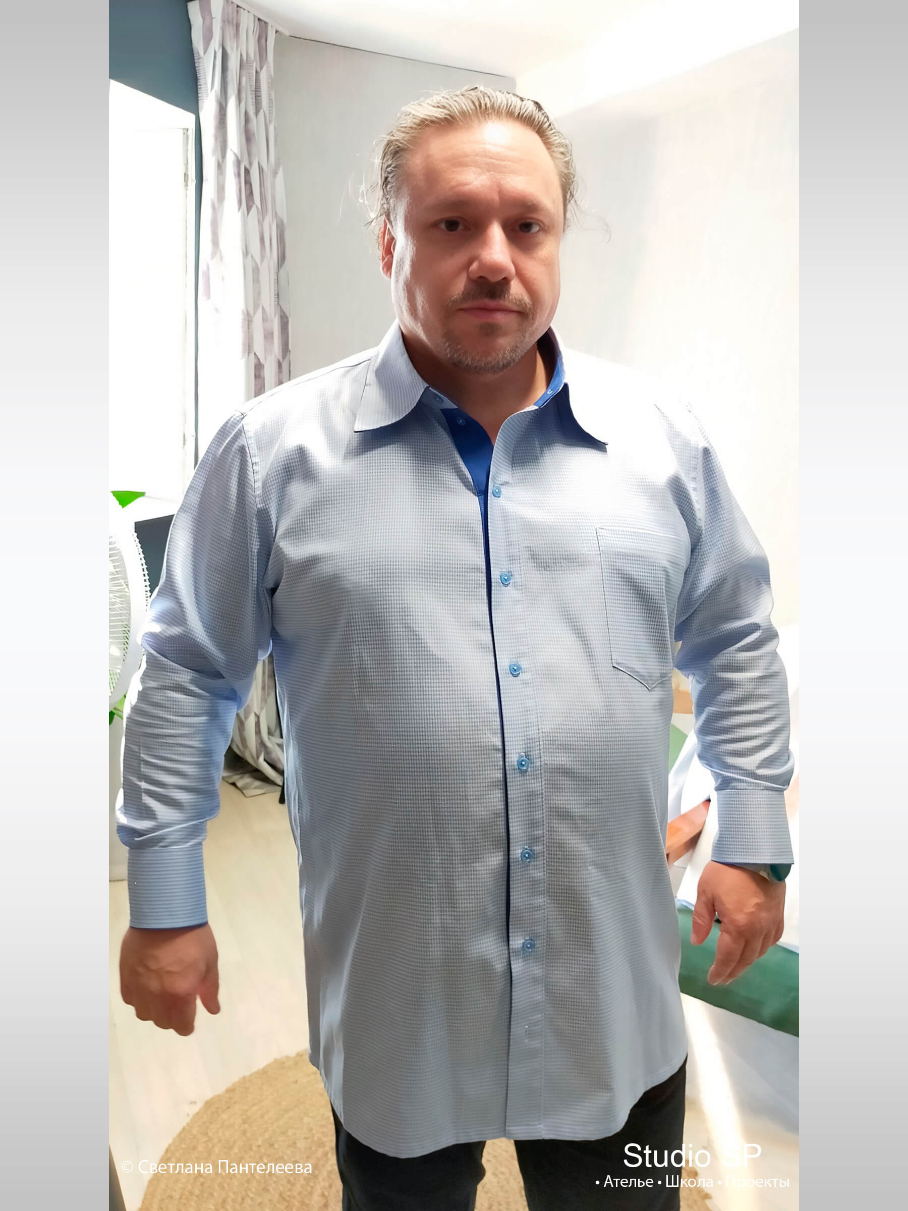 Рубашка с декоративными деталями
